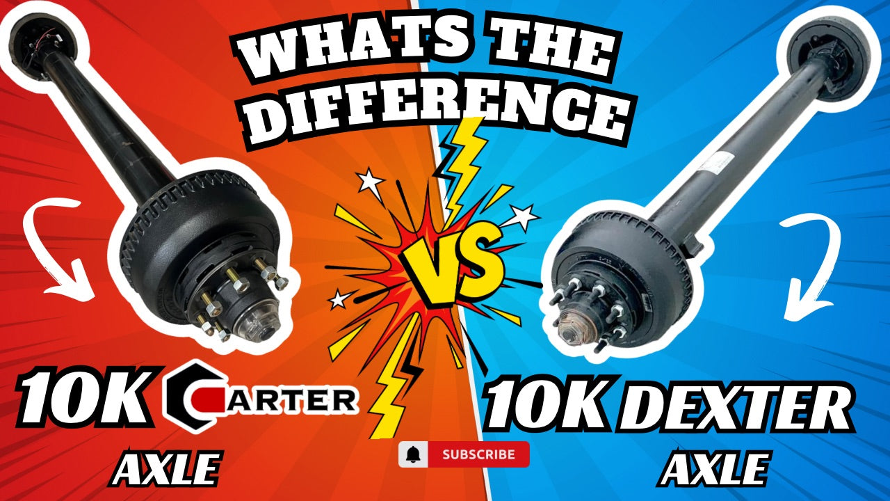 Load video: This video shows the dexter 10k trailer axle and the carter 10k trailer axle side by side. we compare, take apart both trailer axles and swap axle compents from the dexter the the carter and vise versa showing everything is the same