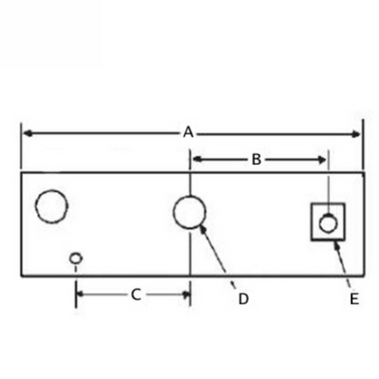 Dexter 14-1/4" Long Equalizer for 3" Wide Springs, 1-1/8" Center Bolt Hole