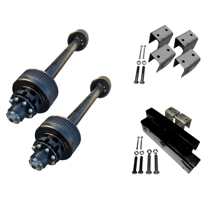 Carter 12K Tandem Axle Kit | Heavy-Duty | Electric Brake | Dexter Compatible