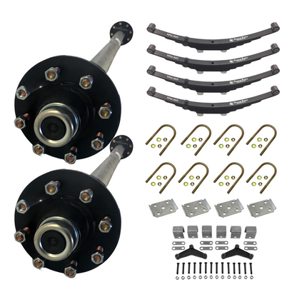 7K KC Idler Tandem Axle Trailer Kit w/ Double Eye Springs