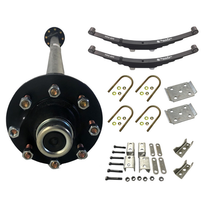 7K KC Idler Single Axle Trailer Kit w/ Double Eye Springs