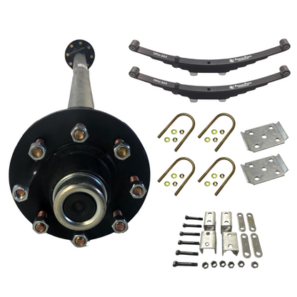 7K KC Idler Single Axle Trailer Kit w/ Double Eye Springs