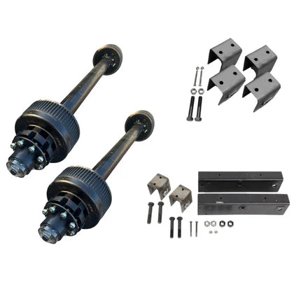 Carter 12K Tandem Axle Kit | Heavy-Duty | Electric Brake | Dexter Compatible