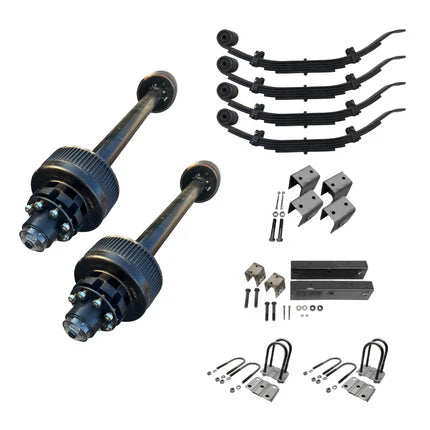 Carter 12K Tandem Axle Kit | Heavy-Duty | Electric Brake | Dexter Compatible