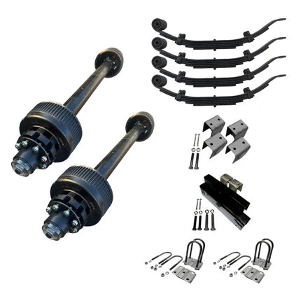 Carter 12K Tandem Axle Kit | Heavy-Duty | Electric Brake | Dexter Compatible