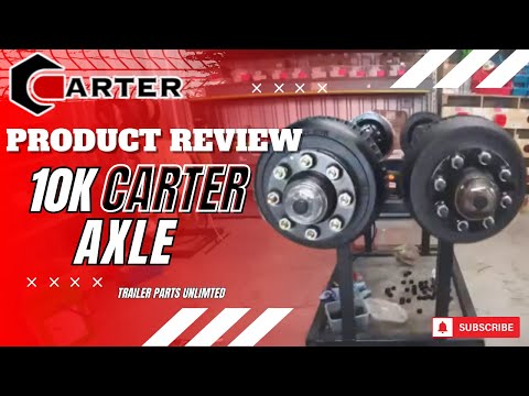 10k Carter Trailer Axle - 10,000 lb Electric Brake 8 Lug Axle
